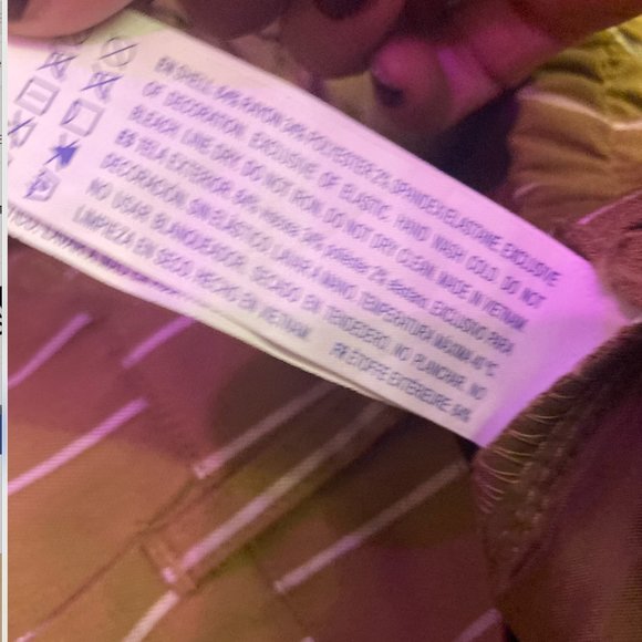 Womens ankle crop straight leg pinstripe pants - Picture 2 of 2